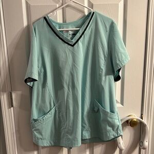 Grey's Anatomy Light Blue V-Neck Top